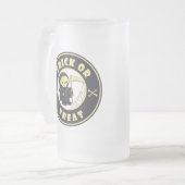 Trick or treat Halloween grim reaper karakter Matglas Bierpul (Voorkant links)