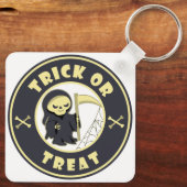 Trick or treat Halloween grim reaper karakter Sleutelhanger (Achterkant)