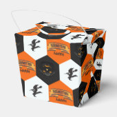 Trick or treat Halloween Hexagons Patroon Bedankdoosjes (Achterkant)
