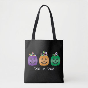 Trick or treat Halloween Jack O lantaarn Snoep emm Draagtas