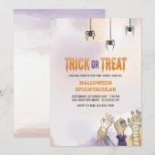 trick or treat Halloween Kaart (Voorkant / Achterkant)