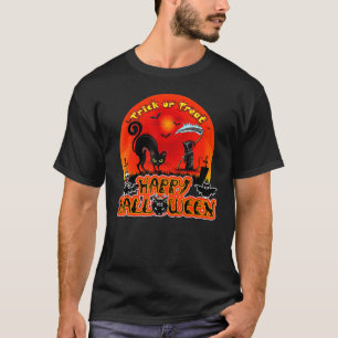 Trick Or Treat Halloween Kat Gelukkig Halloween 20 T-shirt