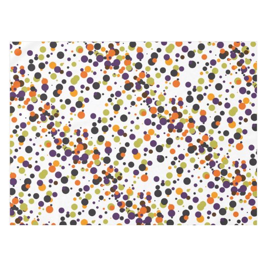 Trick or treat Halloween Modern Polka Dots Tafelkleed (Voorkant (Horizontaal))