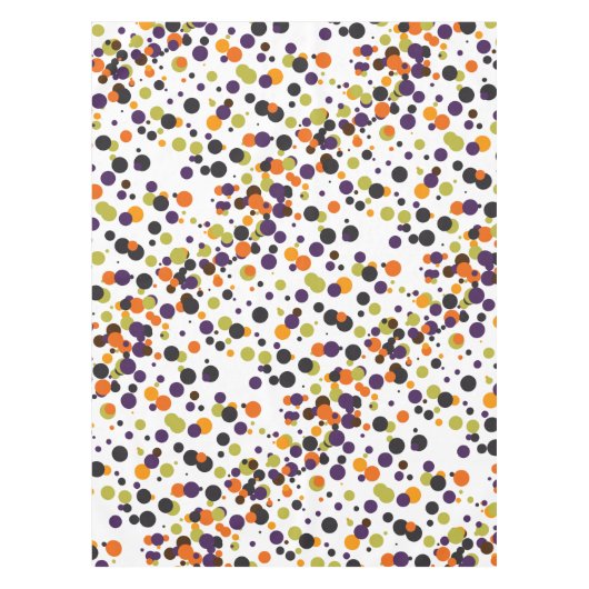 Trick or treat Halloween Modern Polka Dots Tafelkleed (Voorkant)