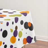Trick or treat Halloween Modern Polka Dots Tafelkleed (Voorbeeld)