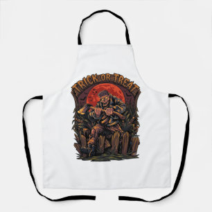Trick Or Treat Halloween Moordenaar Skelet Bijl Ro Schort