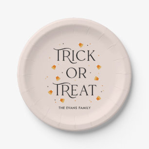 Trick or treat Halloween Party Borden Papieren Bordje