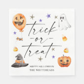 Trick or treat Halloween Party Servet (Voorkant)