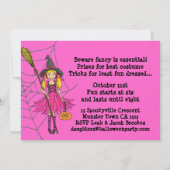 Trick or treat Halloween party uitnodiging (Achterkant)