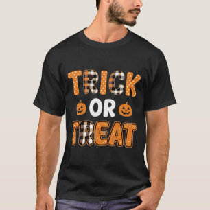 Trick or Treat Halloween Pompoen Vectorontwerp_1 T-shirt