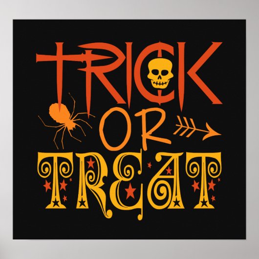 Trick or treat Halloween poster (Voorkant)