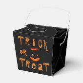Trick or treat Halloween Pumpkin Bedankdoosjes (Voorkant Zijde)