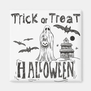 Trick or treat Halloween Pumpkin Funny Magneet