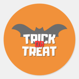 Trick or Treat Halloween Ronde Sticker