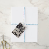 Trick-or-Treat Halloween Scène Gift Label Cadeaulabel (Met Touw)