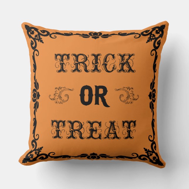 trick or treat Halloween Sierkussen (Voorkant)