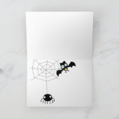 Trick or treat Halloween Spider Kaart (Binnen)