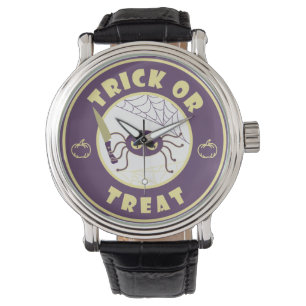 Trick or treat halloween spin Starbucks stijl Horloge