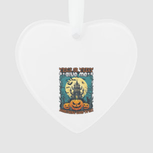 Trick Or Treat Halloween Spokenhuis Pompoenen Ma Ornament