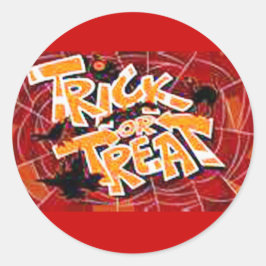 Trick or treat Halloween Sticker