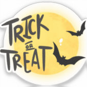 Trick or treat halloween sticker (Voorkant)