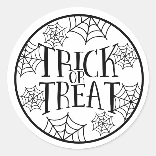 Trick or treat Halloween Sticker (Voorkant)