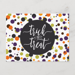 Trick or treat Halloween Uitnodiging Briefkaart