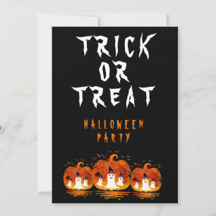 TRICK OR TREAT HALLOWEEN VERKLEDINGSPARTY KAART
