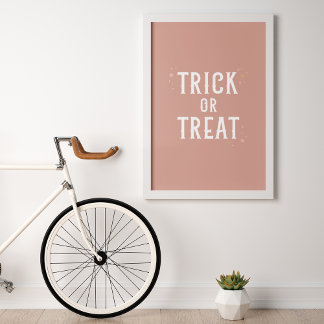 Trick or treat Halloween Wall Art Poster