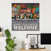 Trick or treat, Halloween Welkom Poster (Thuiskantoor)