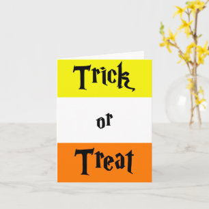 Trick or Treat, Halloween wenskaart Kaart