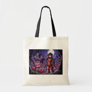 Trick or Treat Halloween zombies die hersenen uitd Tote Bag