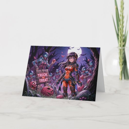 Trick or treat Halloween Zombies Uitdelen Brain (Voorkant)