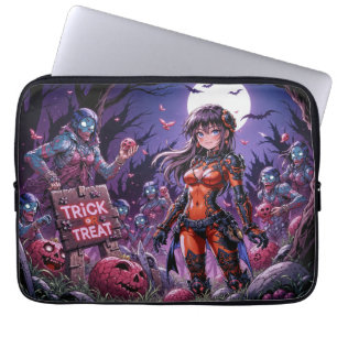 Trick or treat Halloween Zombies Uitdelen Brain Laptop Sleeve