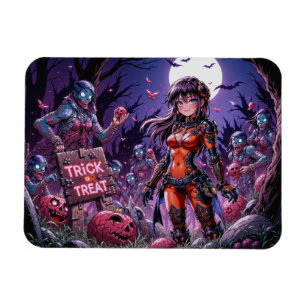Trick or treat Halloween Zombies Uitdelen Brain Magneet