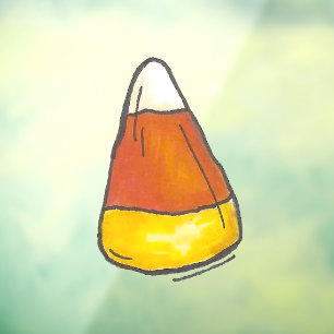 Trick or treat Happy Halloween Candy Corn Decor Raamsticker