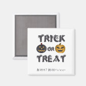 Trick or treat Happy Halloween Magneet (Voorkant / Achterkant)
