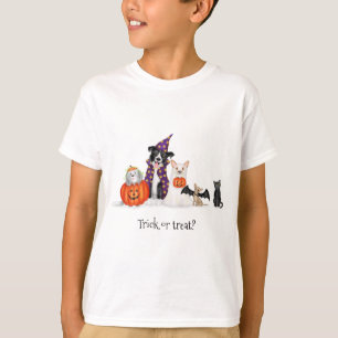 Trick or treat? Honden in Halloween kostuums T-shi T-shirt