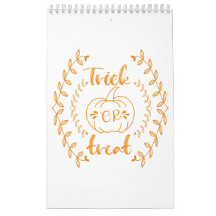 Trick or treat in planten lijst kalender