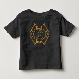 Trick or treat in planten lijst kinder shirts