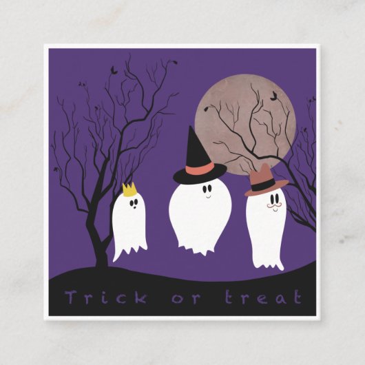 Trick or treat informatiekaartje (Voorkant)