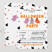 Trick or Treat, Invitation de fête d'Halloween (Devant / Derrière)