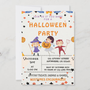 Trick or Treat, Invitation de la fête d'Halloween