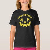 Trick or treat Jack O'Lantern Halloween T-Shirt (Voorkant)