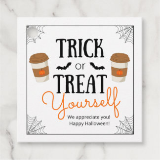Trick or treat jezelf Halloween Gift Label