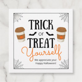 Trick or treat jezelf Halloween Gift Label