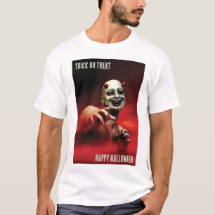Trick or Treat. Joyeux Halloween. T-Shirt Diable