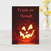 Trick or treat kaart (Gele Bloem)