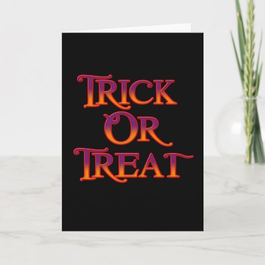 Trick or treat kaart (Voorkant)