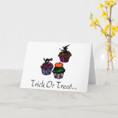Trick or treat kaart (Gele Bloem)